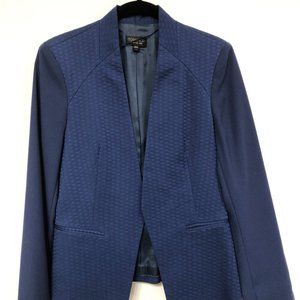 Topshop Blue Textured Blazer